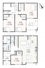 知立市牛田１丁目の一戸建ての画像です