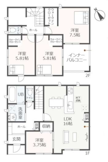 知立市牛田１丁目の一戸建ての画像です