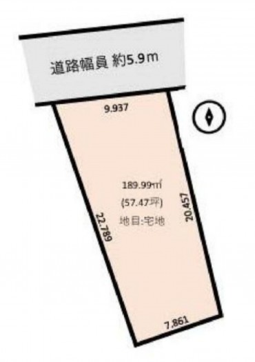 刈谷市半城土中町３丁目の土地の画像です