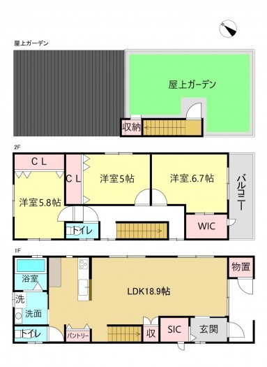 刈谷市築地町５丁目の一戸建ての画像です