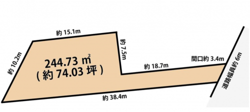 刈谷市小垣江町西高根、土地の間取り画像です