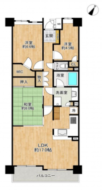 刈谷市寿町３丁目、マンションの間取り画像です