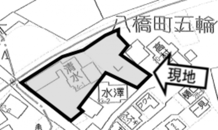 知立市八橋町五輪の土地の画像です