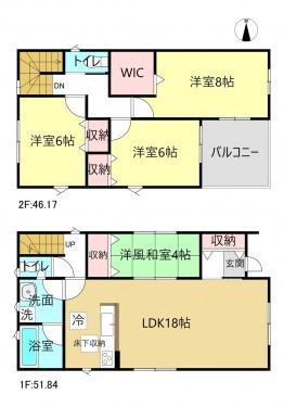 知立市昭和４丁目、一戸建ての間取り画像です