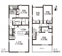 刈谷市今川町山ノ端の一戸建ての画像です