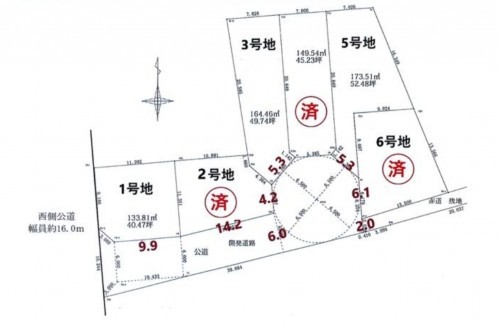 刈谷市東境町間野四郎、土地の間取り画像です