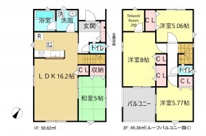 刈谷市小垣江町鴻田の一戸建ての画像です