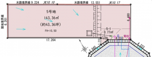 刈谷市井ケ谷町井田、土地の間取り画像です