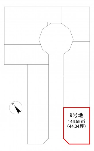 刈谷市井ケ谷町井田の土地の画像です