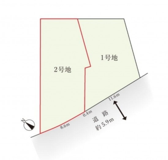 刈谷市大正町２丁目の土地の画像です