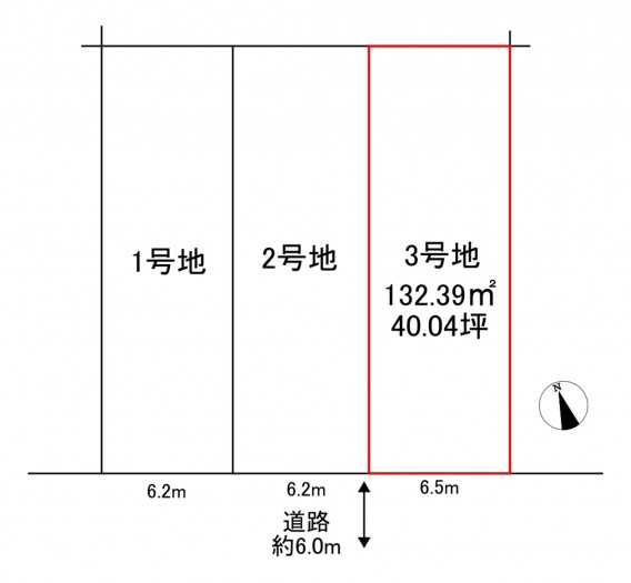 刈谷市築地町３丁目の土地の画像です