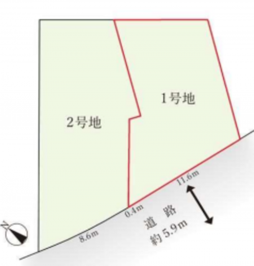 刈谷市大正町２丁目の土地の画像です