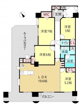 刈谷市八幡町５丁目、マンションの間取り画像です