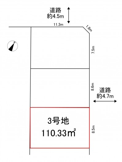 刈谷市今川町山ノ神の土地の画像です