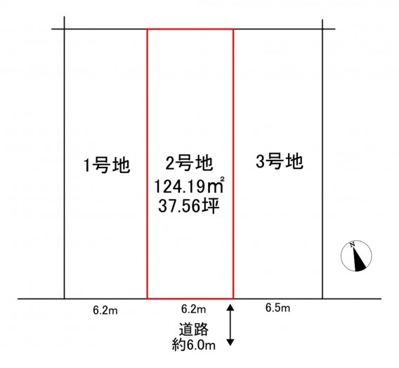 刈谷市築地町３丁目の土地の画像です