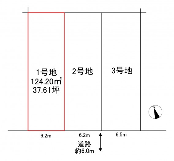 刈谷市築地町３丁目の土地の画像です