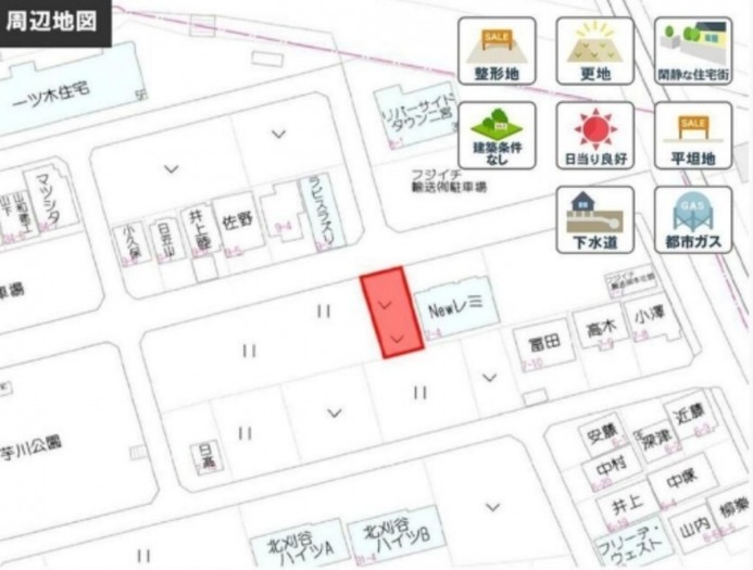 刈谷市一ツ木町７丁目の土地の画像です