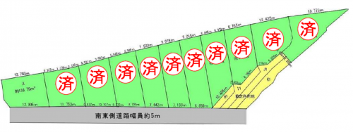 刈谷市泉田町北中浜、土地の間取り画像です