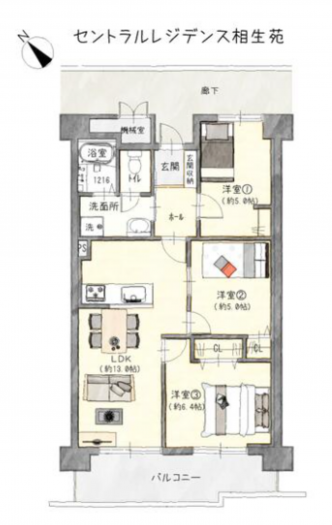刈谷市相生町１丁目のマンションの画像です