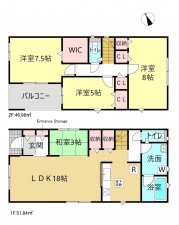 刈谷市泉田町中西の一戸建ての画像です