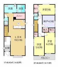 刈谷市荒井町２丁目の一戸建ての画像です