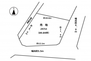 知立市八橋町山田谷の土地の画像です