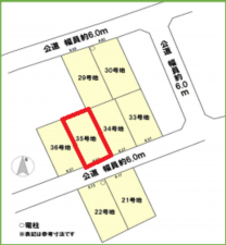 知立市八橋町五輪の土地の画像です