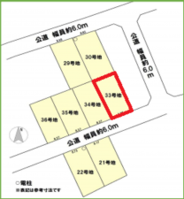 知立市八橋町五輪の土地の画像です