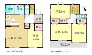 刈谷市築地町２丁目の一戸建ての画像です