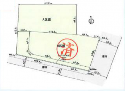 知立市八橋町源田谷、土地の間取り画像です