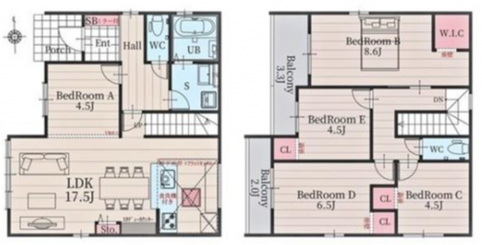 刈谷市小垣江町清水の一戸建ての画像です