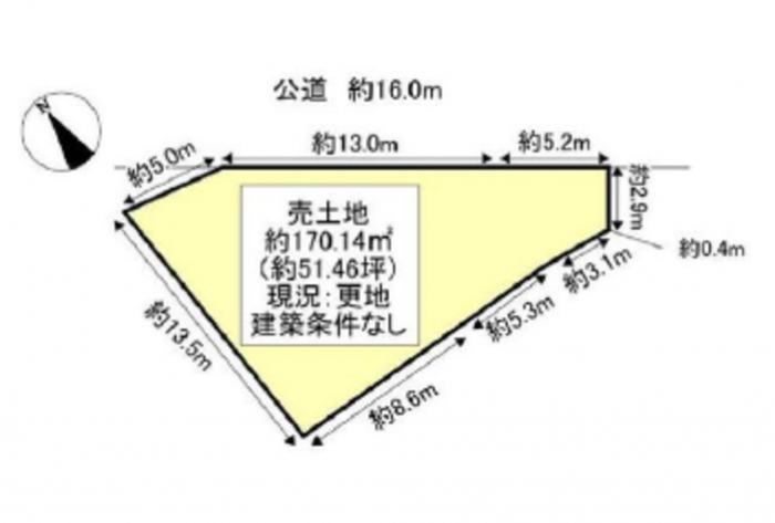 刈谷市野田町北屋敷の土地の画像です