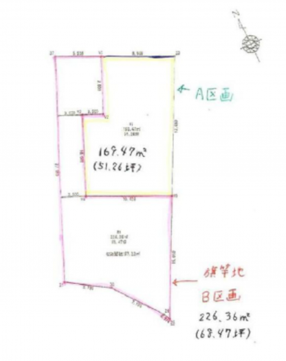 刈谷市小垣江町東中根の土地の画像です