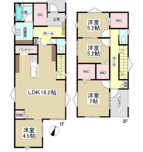 刈谷市野田町新上納の一戸建ての画像です