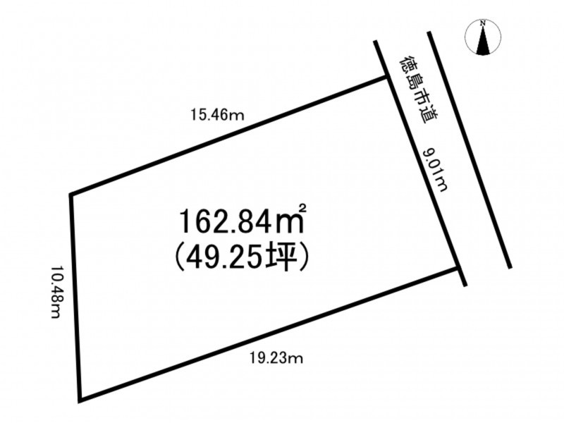 徳島市南矢三町１丁目の土地の画像です