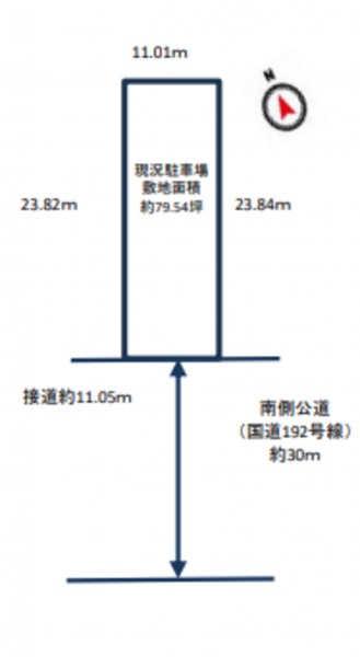 徳島市佐古五番町の土地の画像です