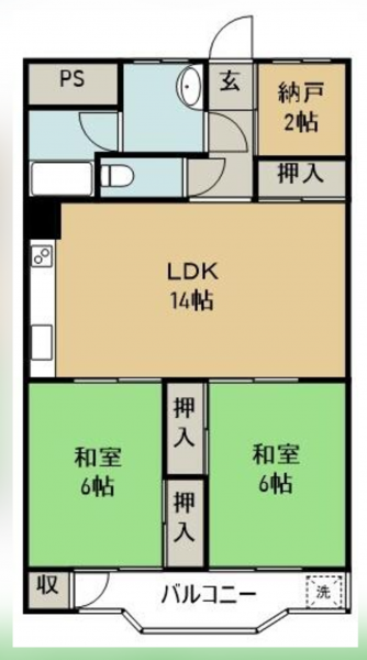 徳島市八万町内浜のマンションの画像です