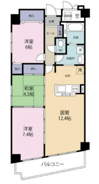 徳島市東新町2丁目のマンションの画像です