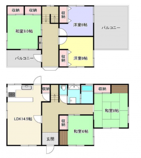徳島市上八万町西山の一戸建ての画像です