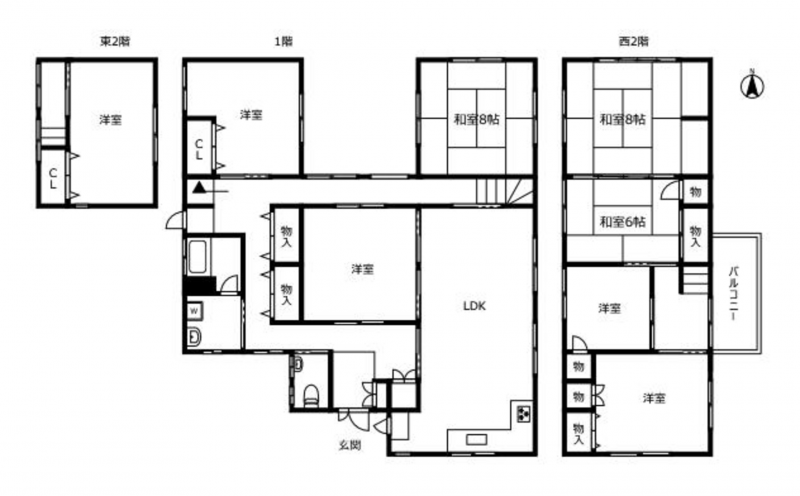 徳島市名東町2丁目の一戸建ての画像です