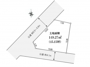 徳島市住吉5丁目の土地の画像です