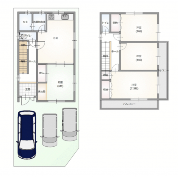 徳島市勝占町中山の一戸建ての画像です