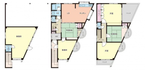 徳島市北佐古一番町、一戸建ての間取り画像です