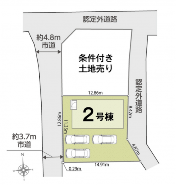 徳島市佐古六番町の土地の画像です