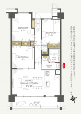 徳島市中洲町3丁目のマンションの画像です