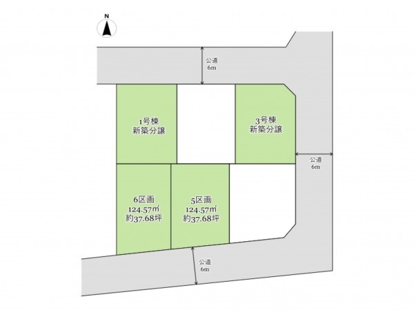 武蔵村山市神明、土地の間取り画像です