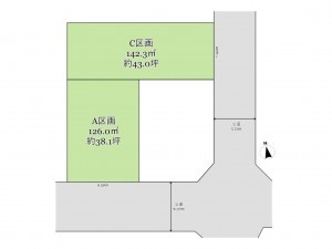 武蔵村山市大南、土地の間取り画像です