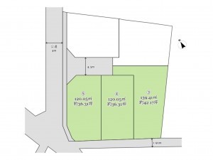 武蔵村山市中原、土地の間取り画像です
