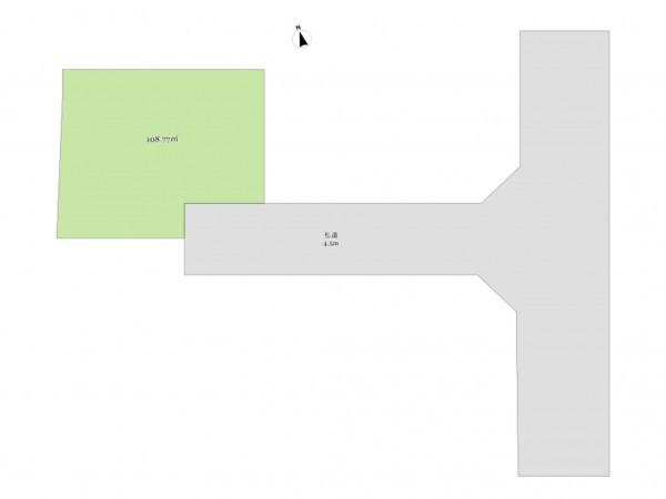 武蔵村山市大南、土地の間取り画像です