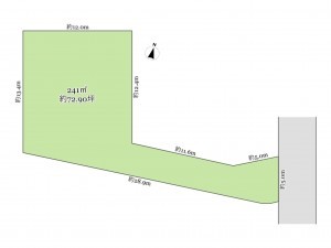武蔵村山市大南、土地の間取り画像です